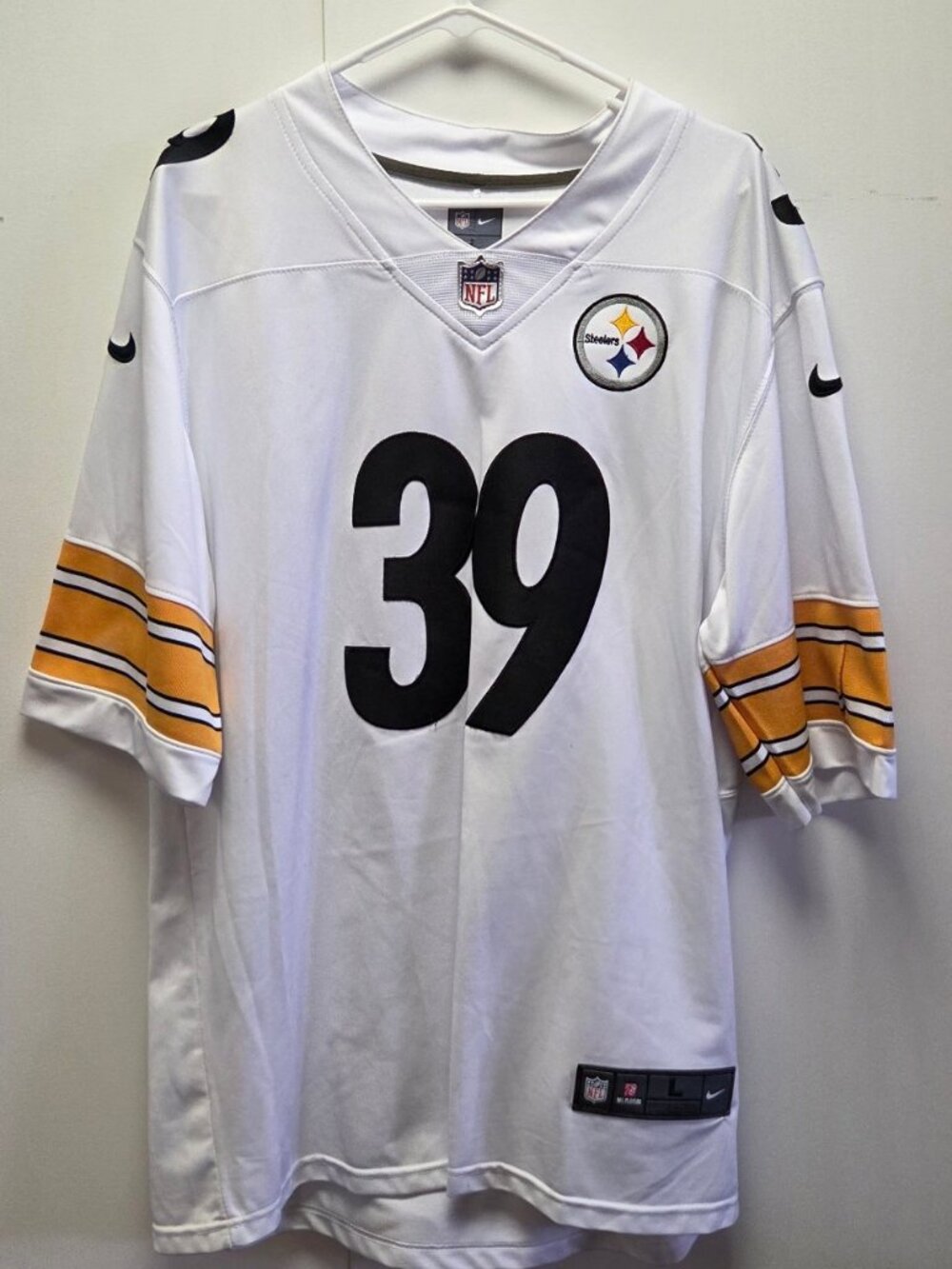 Nike Steelers Minkah Fitzpatrick #39 Jersey Mens L White